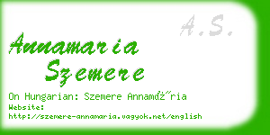 annamaria szemere business card